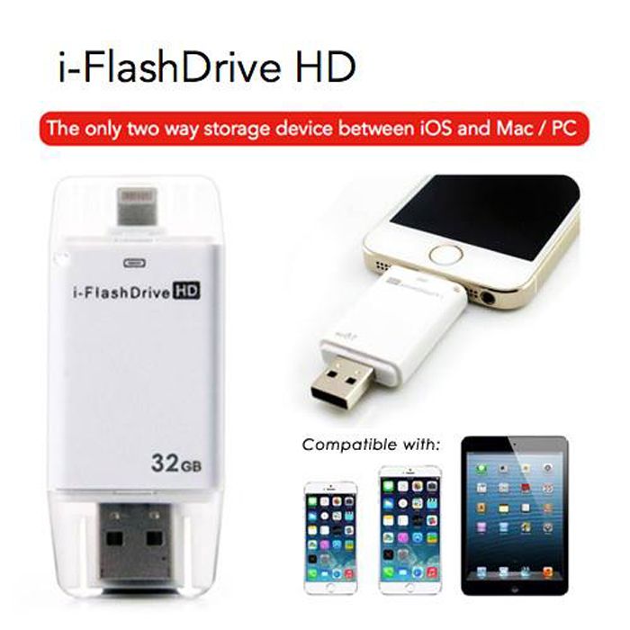  HD with dual storage between iOS and Mac/PC for iPod/iPhone/iPad 16 GB