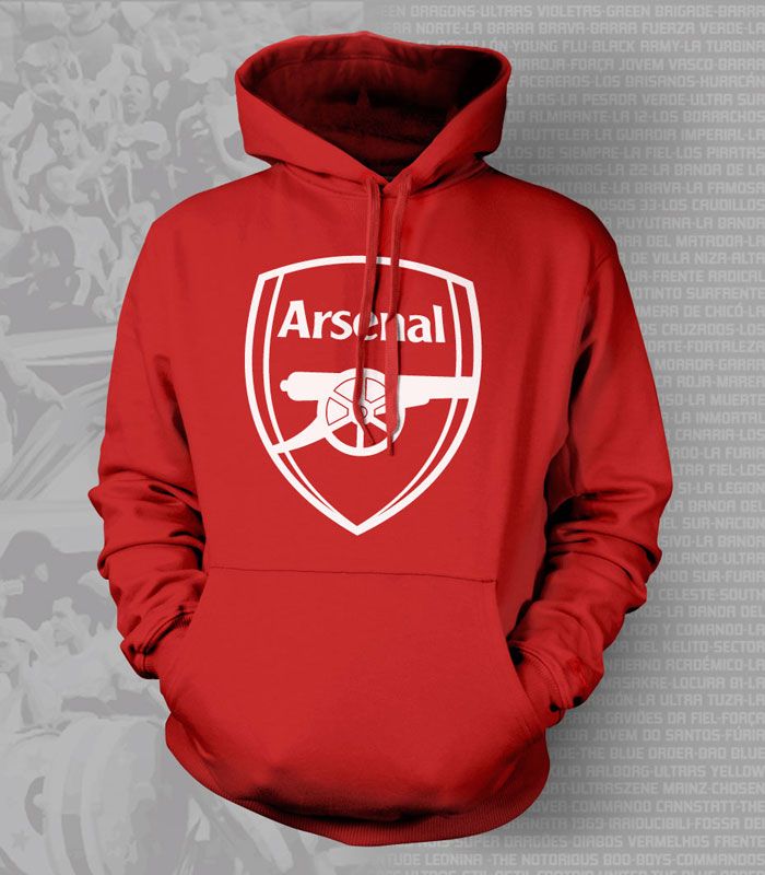 Arsenal FC Hooded Sweatshirt Hoodie Hoody English Premier EPL Gunners ...