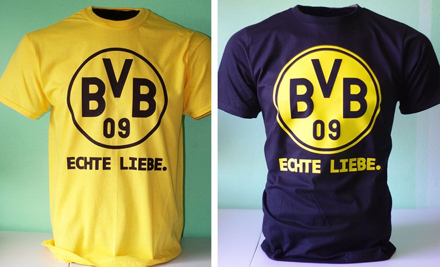 Borussia Dortmund Football Soccer T Shirt Echte Liebe True Love | EBay