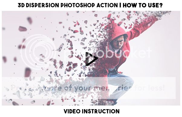 3D Dispersion Photoshop Action - 1