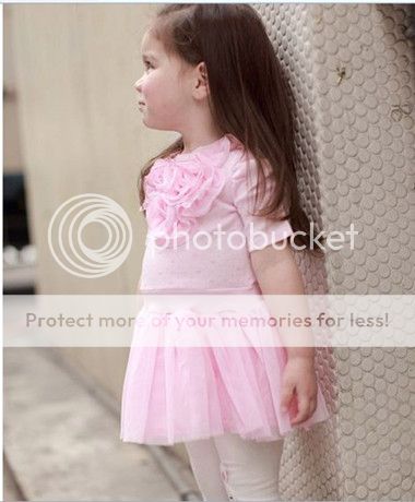 1pc Baby Girl Kids Infant Flower Top Tutu Party Princess Dress Clothes Outfit