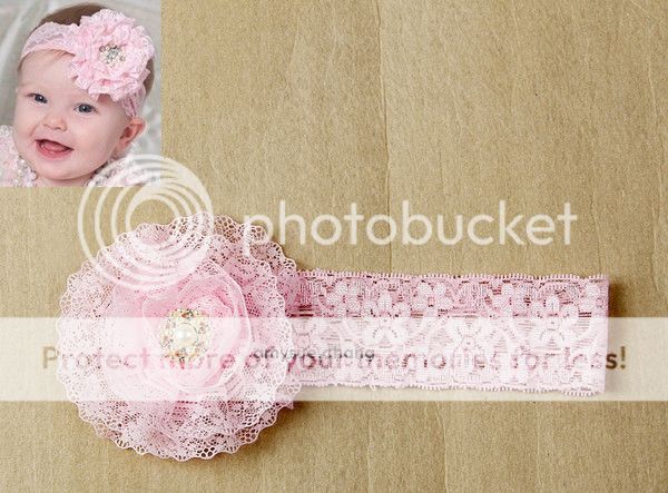 1pc Infant Baby Girl Kid Toddler Lace Flower Headband Hair Band Bow Accessories